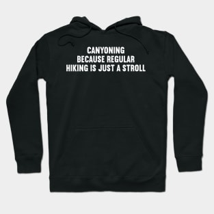 Canyoning Because Regular Hiking is Just a Stroll Hoodie